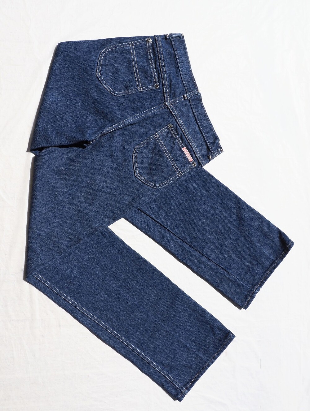 28x36 Vintage Stovepipe Jeans Dark Wash Straight Leg 80s Squire Shop Gen X Denim